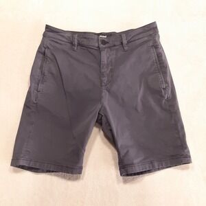 Mavi Simon Mens Twill Chino Shorts 33 Dark Charcoal Gray 9" Inseam M04298